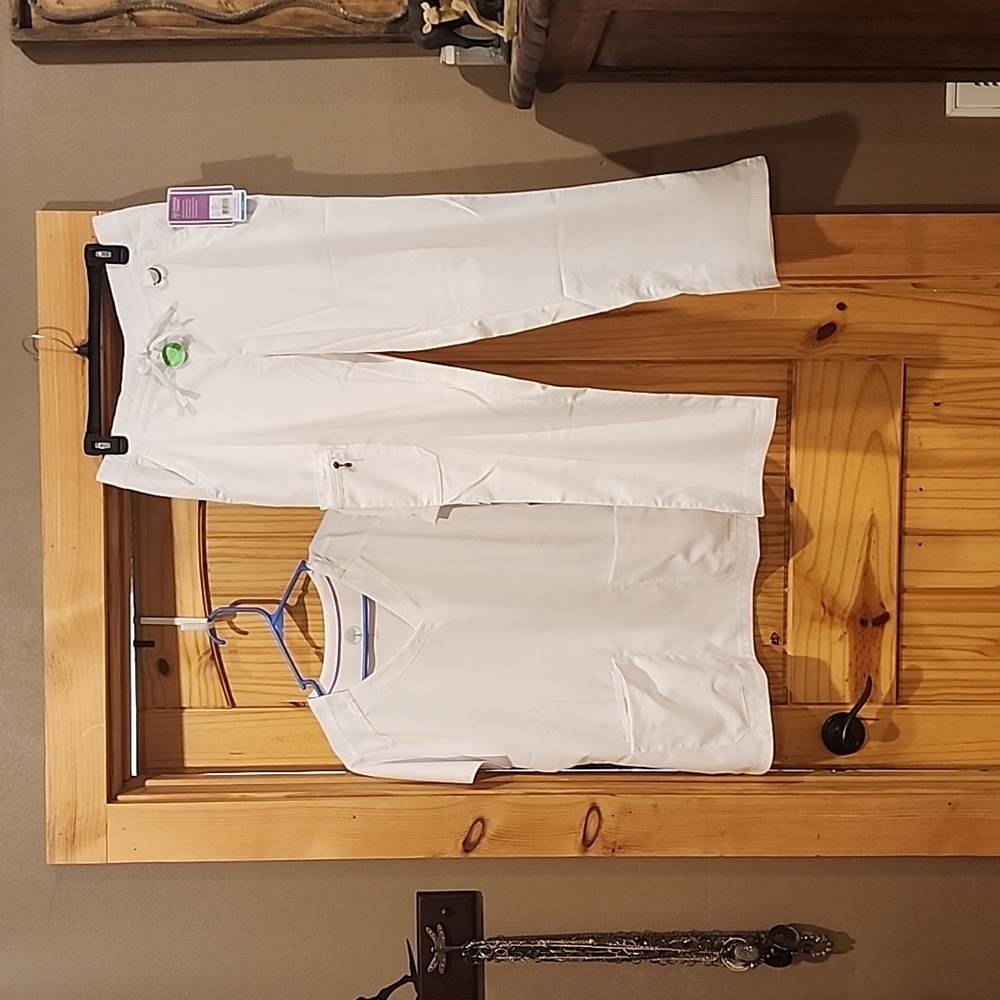Healing Hands white scrubs